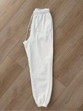 Elwood Core Sweatpant Cream Drawstring Joggers Size Small